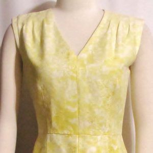 NEW Womens Ladies ANTONIO MILANI Yellow Lined Sleeveless Dress 4 Orig $189